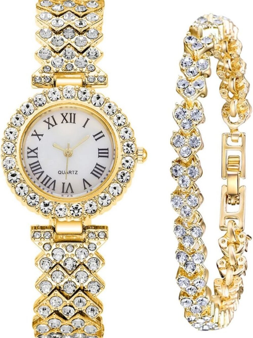 Luxury Women's Diamond Bracelet Watch - Fashion Casual Quartz Timepiece